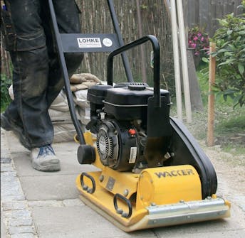 Lägga om stenplattor Lägga om stenplattor